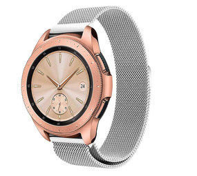 Strap-it® Samsung Galaxy Watch Milanese band 42mm (zilver)