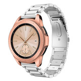 Strap-it® Samsung Galaxy Watch stalen band 42mm (zilver)