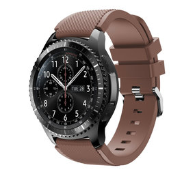 Strap-it® Samsung Galaxy Watch siliconen bandje 46mm (koffiebruin)