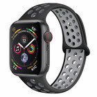 Strap-it® Strap-it Apple Watch sport+ band (zwart/grijs)