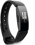 Strap-it® Strap-it Fitbit Inspire  silicone bandje (zwart)