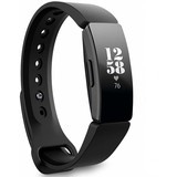 Strap-it® Fitbit Inspire silicone bandje (zwart)