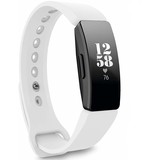 Strap-it® Fitbit Inspire silicone band (wit)