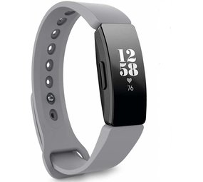 Strap-it® Fitbit Inspire silicone band (grijs)
