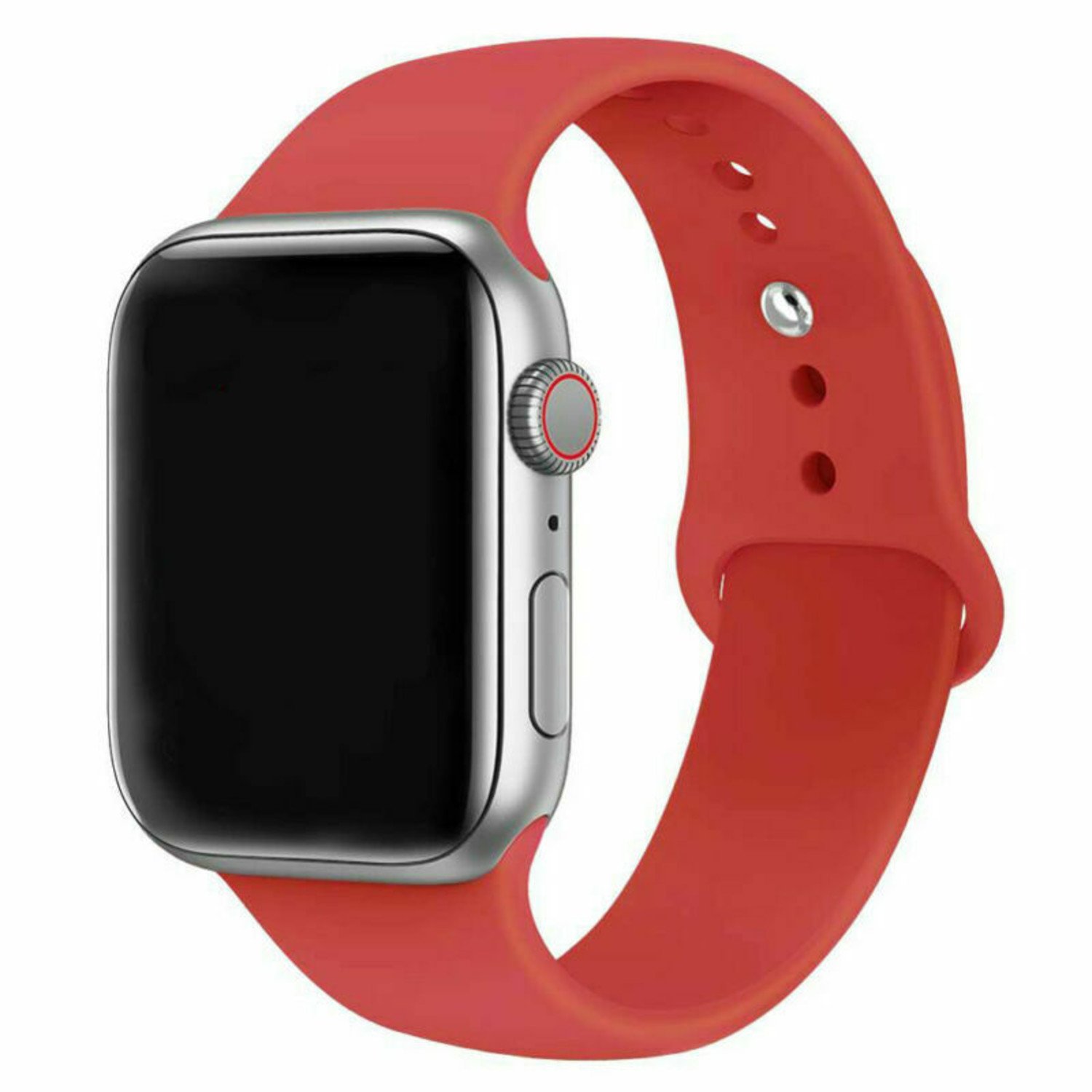 Apple Watch silicone band rood Smartwatchbanden