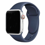 Strap-it® Apple Watch silicone bandje (donkerblauw)