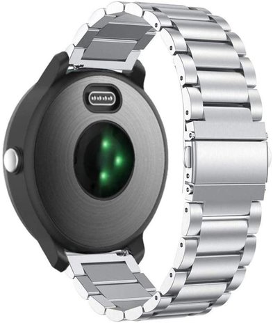 Strap-it® Strap-it Garmin Vivoactive 3 stalen band (zilver)