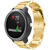 Strap-it® Garmin Vivoactive 3 stalen band (goud)