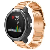 Strap-it® Garmin Vivoactive 3 stalen band (rosé goud)