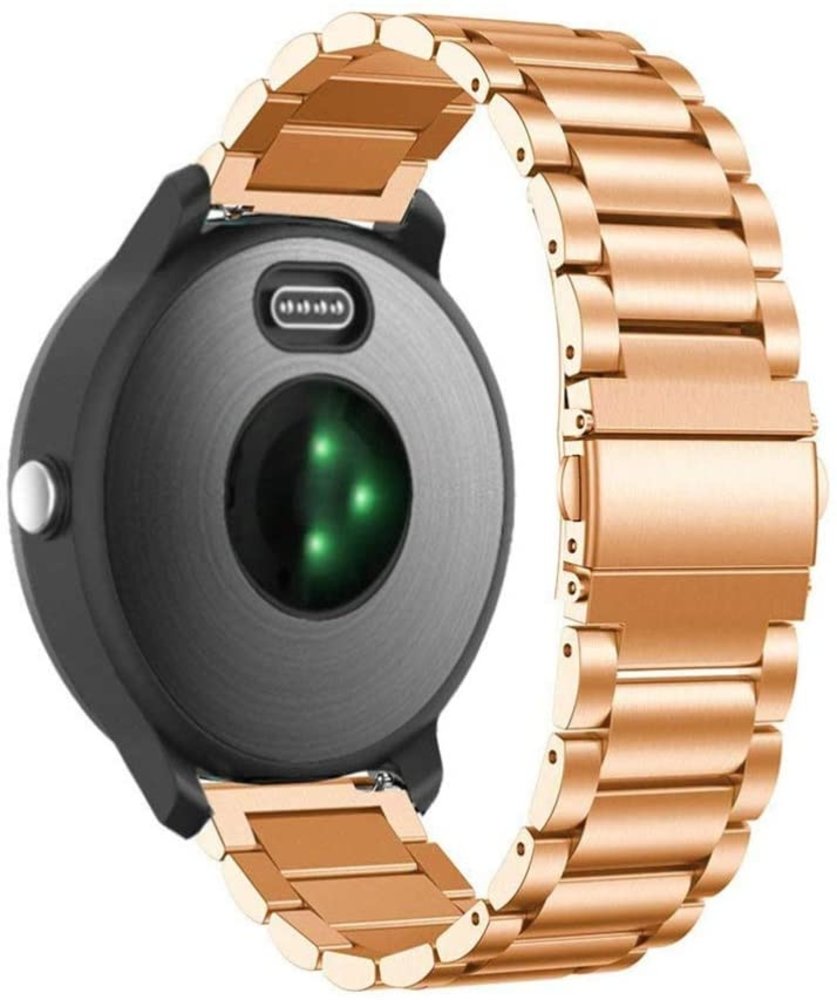 Strap-it® Strap-it Garmin Vivoactive 3 stalen band (rosé goud)