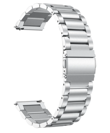 Strap-it® Strap-it Garmin Vivomove HR stalen band (zilver)