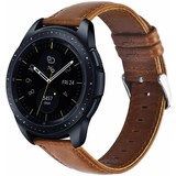 Strap-it® Samsung Galaxy Watch leren band 42mm (bruin)