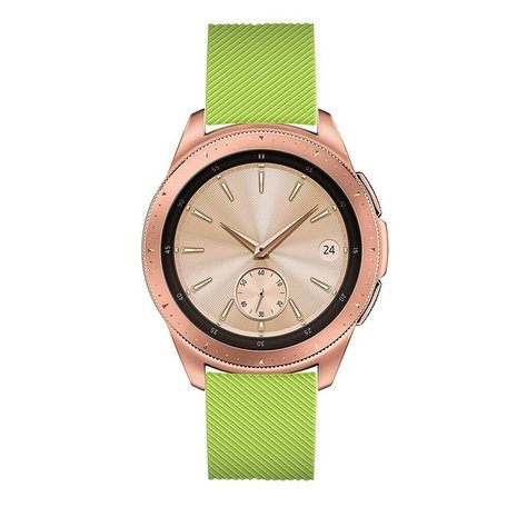 Strap-it® Strap-it Samsung Galaxy Watch siliconen bandje 42mm (lichtgroen)