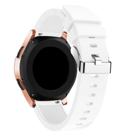 Strap-it® Strap-it Samsung Galaxy Watch siliconen bandje 42mm (wit)