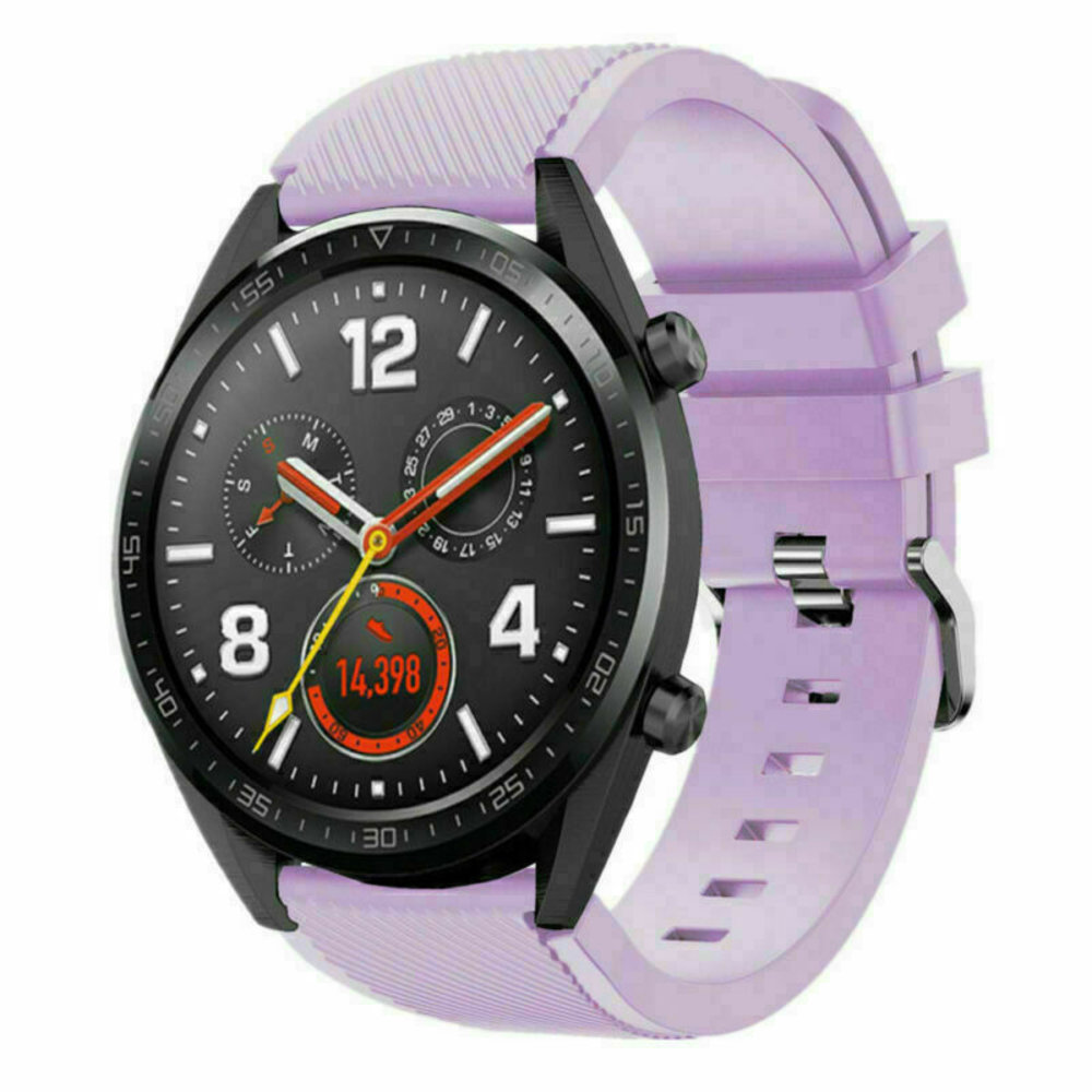 Strap-it® Strap-it Huawei Watch GT 2 siliconen bandje (lila)