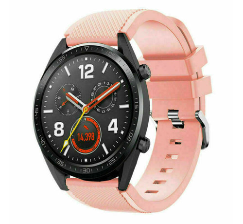 Huawei Watch GT siliconen bandje (roze) - Smartwatchbanden.nl