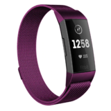Strap-it® Fitbit Charge 4 Milanese band (paars)
