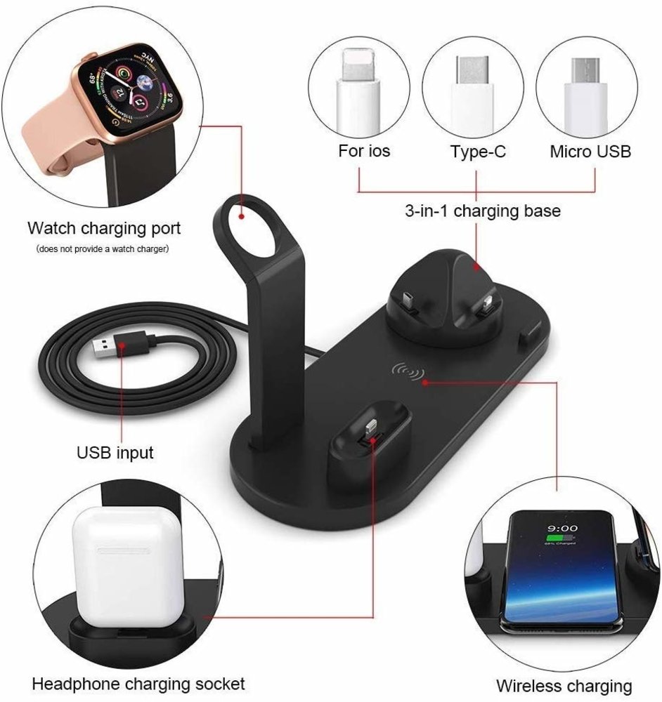 Strap-it® Strap-it 4-in-1 draadloze docking station