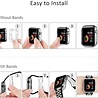 Strap-it® Strap-it Apple Watch TPU case (zwart-metalic) Strap-it® Strap-it Apple Watch TPU case (zwart-metalic)