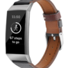 Strap-it® Strap-it Fitbit Charge 4 leren vrouwenbandje (zwart) Strap-it® Strap-it Fitbit Charge 4 leren vrouwenbandje (zwart)