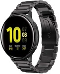 Strap-it® Strap-it Samsung Galaxy Watch Active stalen band (zwart)