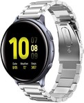 Strap-it® Strap-it Samsung Galaxy Watch Active stalen band (zilver)