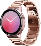 Strap-it® Strap-it Samsung Galaxy Watch Active stalen band (rosé goud)
