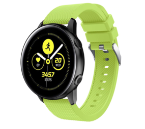 Strap-it® Samsung Galaxy Watch Active silicone band (lichtgroen)