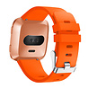 Strap-it® Strap-it Fitbit Versa silicone band (oranje) Strap-it® Strap-it Fitbit Versa silicone band (oranje)