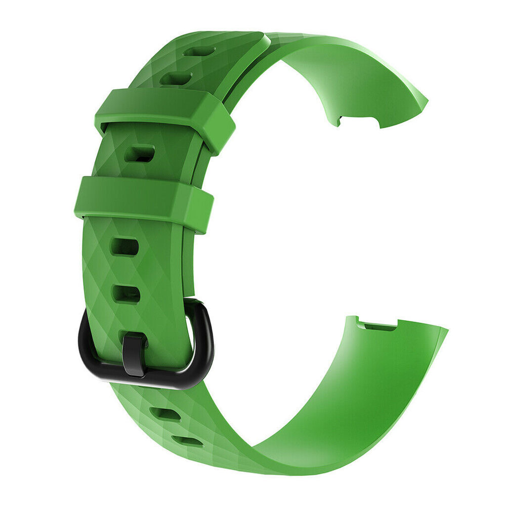 Strap-it® Strap-it Fitbit Charge 3 silicone band (groen)
