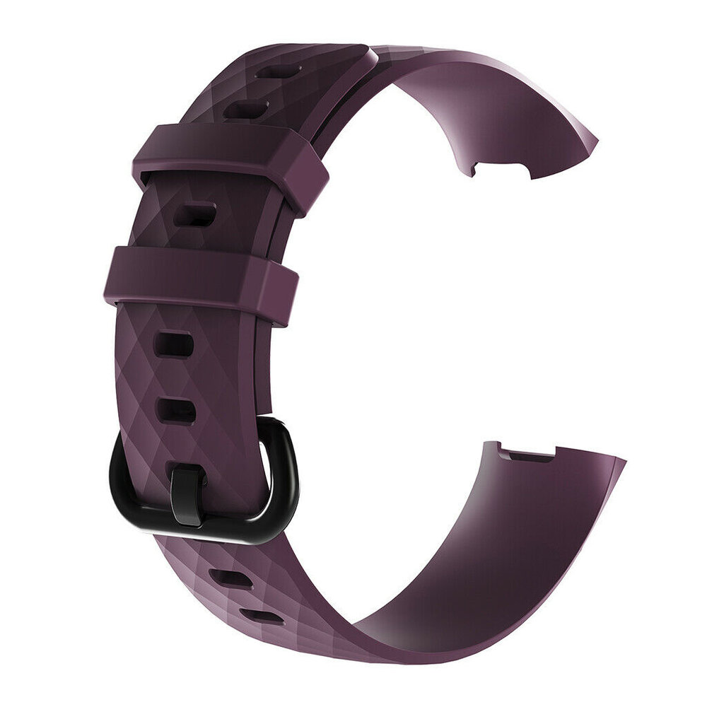Strap-it® Strap-it Fitbit Charge 3 silicone band (paars)
