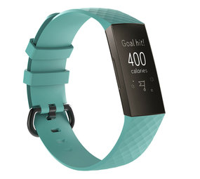 Strap-it® Fitbit Charge 3 silicone band (aqua)
