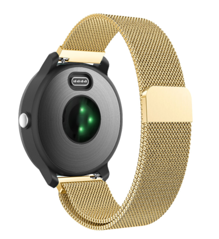 Strap-it® Strap-it Garmin Vivoactive 3 Milanese band (goud)