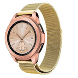 Strap-it® Samsung Galaxy Watch Milanese band 42mm (goud)