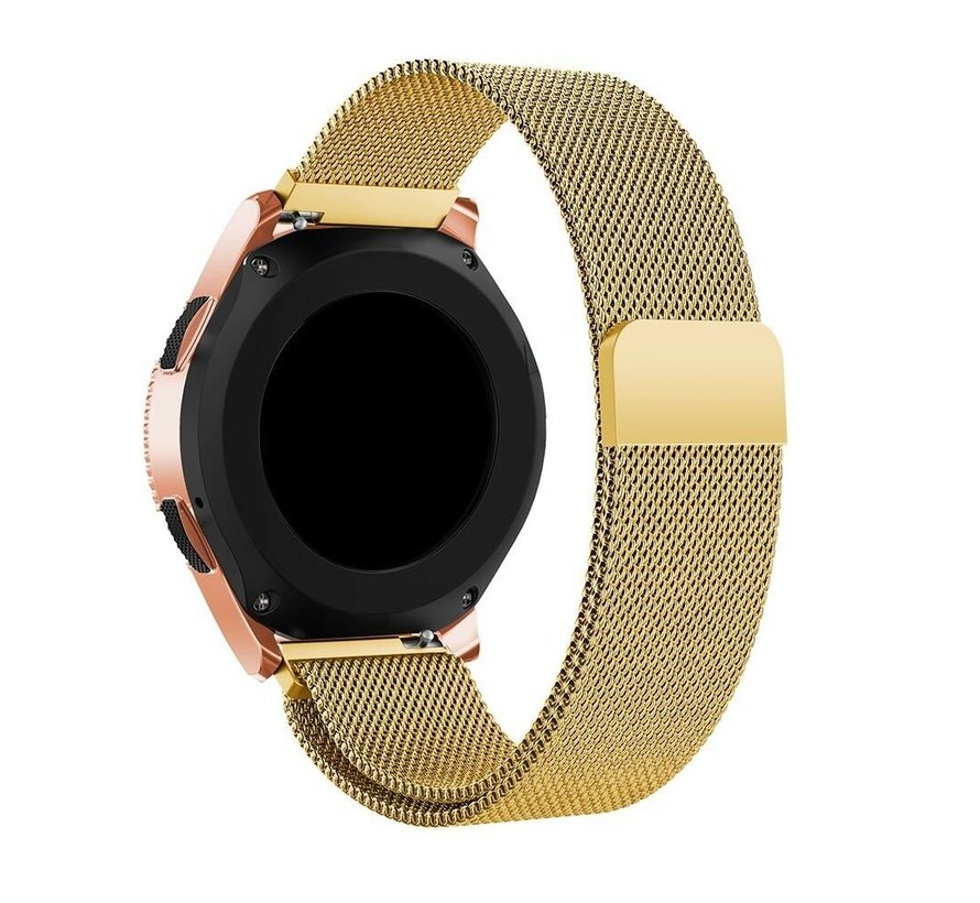 Samsung Galaxy Watch Milanese band 42mm (goud) Smartwatchbanden.nl