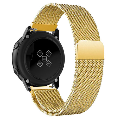 Strap-it® Strap-it Samsung Galaxy Watch Active Milanese band (goud) Strap-it® Strap-it Samsung Galaxy Watch Active Milanese band (goud)