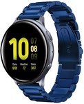 Strap-it® Strap-it Samsung Galaxy Watch Active stalen band (blauw)