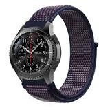 Strap-it® Samsung Galaxy Watch 46mm nylon band (paars-blauw)
