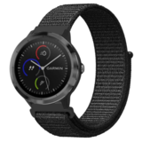 Strap-it® Garmin Vivoactive 3 nylon band (zwart)