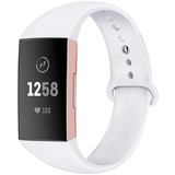 Strap-it® Fitbit Charge 4 sportband (wit)