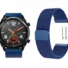 Strap-it® Strap-it Huawei Watch GT Milanese band (blauw) Strap-it® Strap-it Huawei Watch GT Milanese band (blauw)