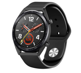 Strap-it® Huawei Watch GT 2 sport band (zwart)
