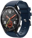 Strap-it® Strap-it Huawei Watch GT 2 siliconen bandje (donkerblauw)