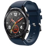 Strap-it® Huawei Watch GT 2 siliconen bandje (donkerblauw)