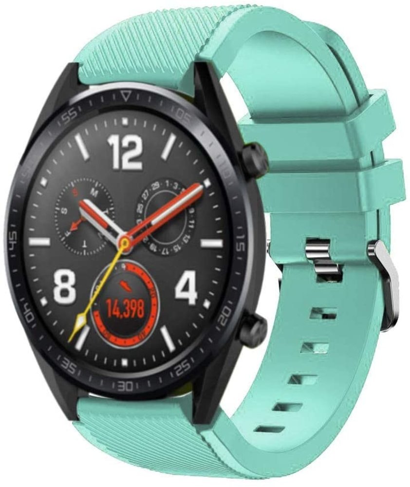 Strap-it® Strap-it Huawei Watch GT 2 siliconen bandje (aqua)