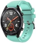 Strap-it® Strap-it Huawei Watch GT 2 siliconen bandje (aqua)