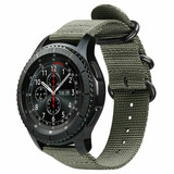 Strap-it® Samsung Galaxy Watch 46mm nylon gesp band (groen)