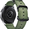 Strap-it® Strap-it Samsung Galaxy Watch 46mm nylon gesp band (groen Strap-it® Strap-it Samsung Galaxy Watch 46mm nylon gesp band (groen