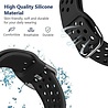 Strap-it® Strap-it Samsung Galaxy Watch 46mm siliconen bandje met gaatjes (zwart) Strap-it® Strap-it Samsung Galaxy Watch 46mm siliconen bandje met gaatjes (zwart)