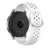 Strap-it® Strap-it Samsung Galaxy Watch 42mm siliconen bandje met gaatjes (wit) Strap-it® Strap-it Samsung Galaxy Watch 42mm siliconen bandje met gaatjes (wit)
